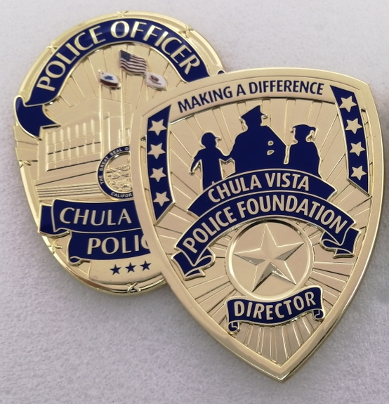 Chula Vista Plaque Medallion 4"