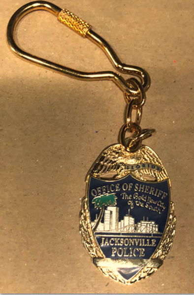 Jacksonville Badge with Key Loop Attachment CB-5993KT