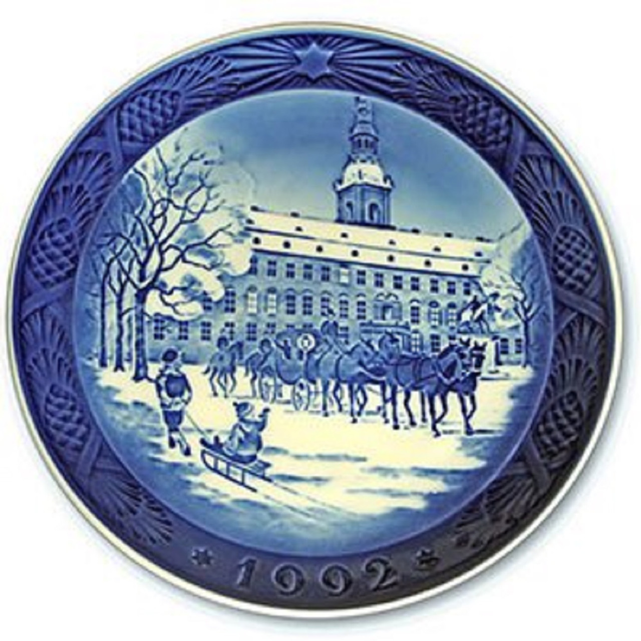 Royal Copenhagen 1992 Christmas Plate