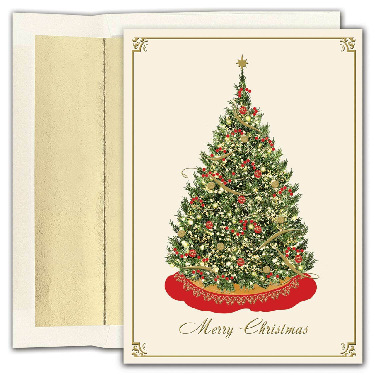 Masterpiece Studios Boxed Holiday Card, Elegant Tree (851400)