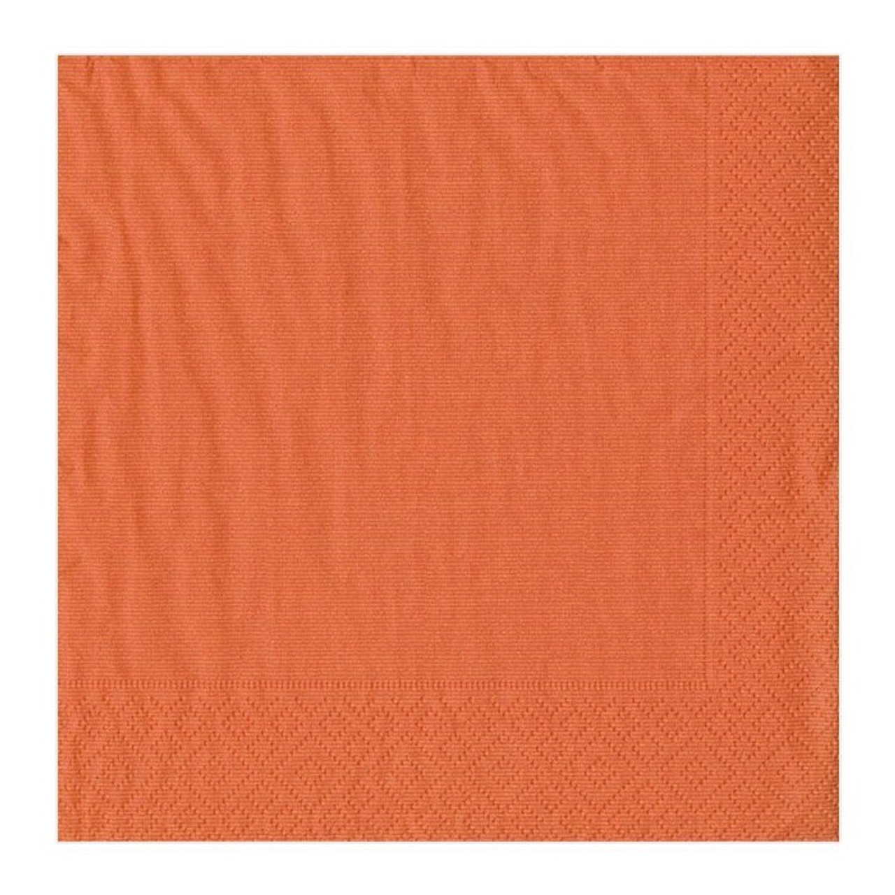 Caspari Paper Beverage Napkins Grosgrain Deep Orange 8602C   8602C  35192.1535746534 