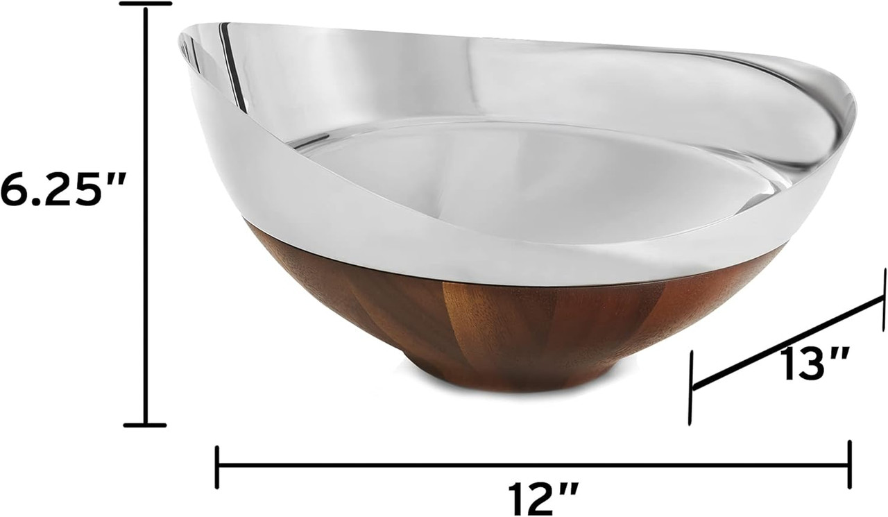 Nambé Pulse Salad Bowl - Thumbnail 3
