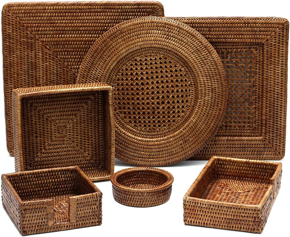 Caspari Rattan Scalloped - Thumbnail 3