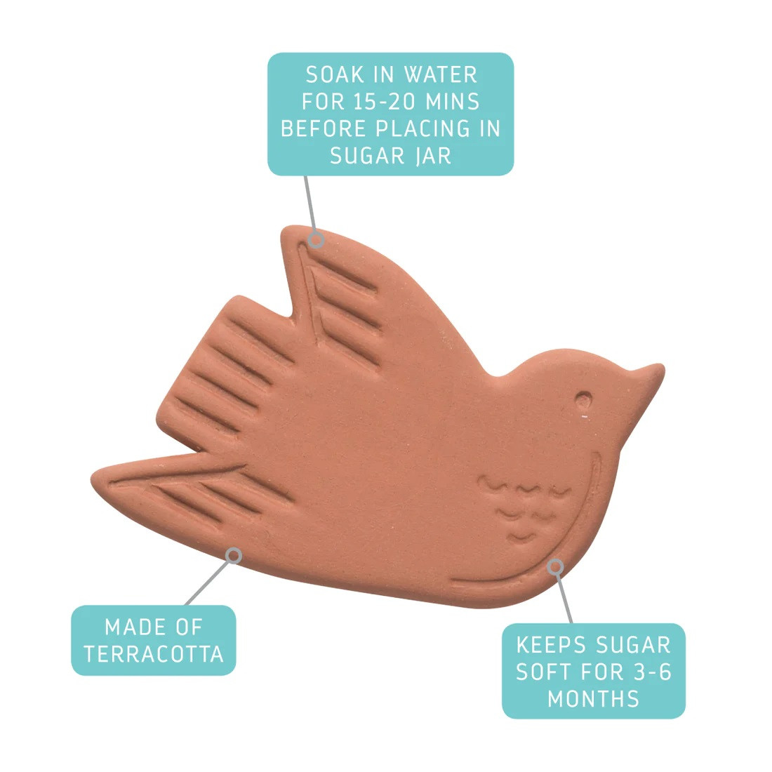 Now Designs Sugar Saver, Bertie Bird - Thumbnail 5