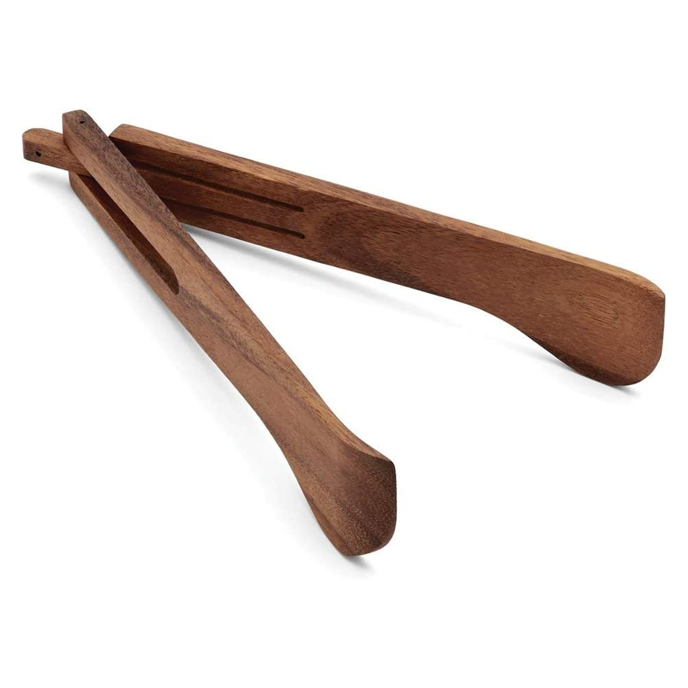 Fox Run Ironwood Gourmet Spring Salad Tongs - Thumbnail 2