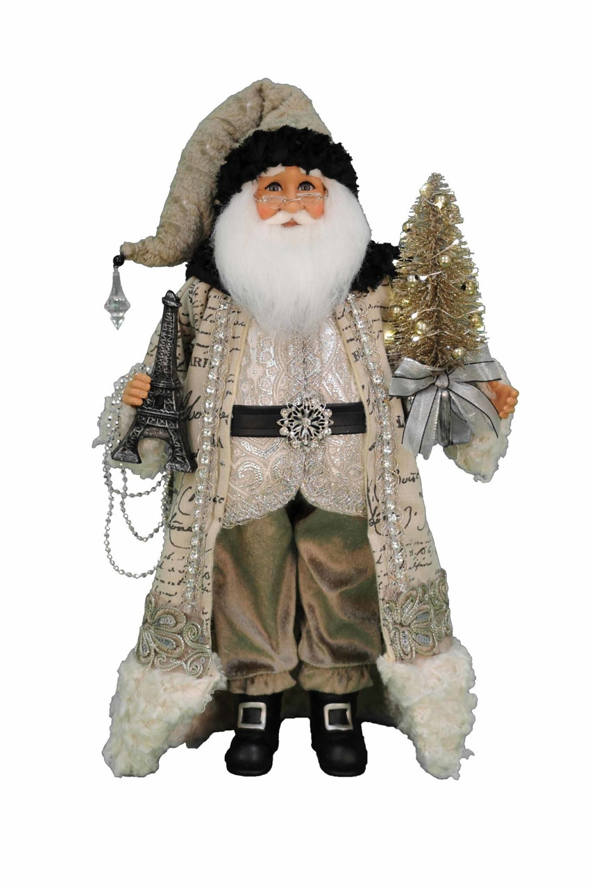 Karen Didion Lighted Paris Elegance Santa (CC18-37)