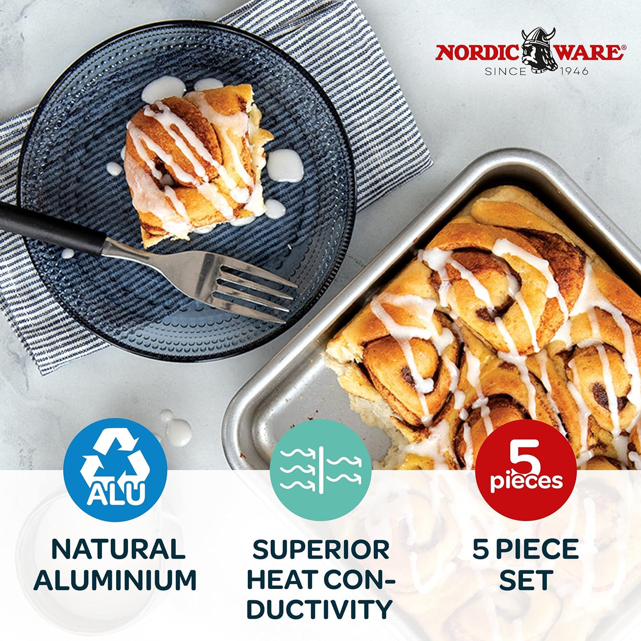 Nordic Ware Natural Aluminum Commercial Petite Muffin Pan, 24 Cup