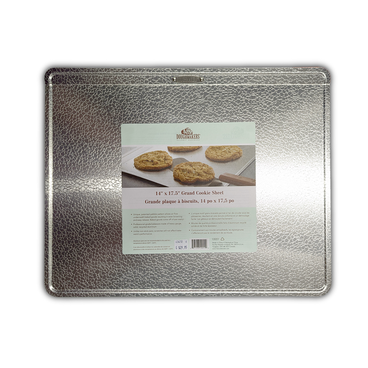 Doughmakers 14 x 17.5 Original Non-stick Pebble Pattern Grand Cookie Sheet