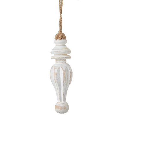 Raz Imports Holiday Homestead Wood Finial Ornament - Thumbnail 4