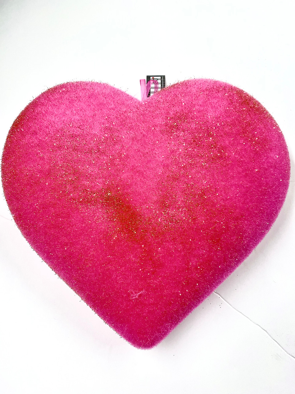 One Hundred 80 Degrees Flocked Heart