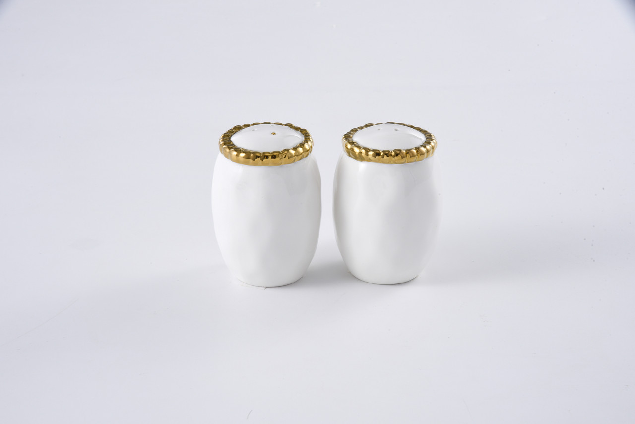 Pampa Bay Golden Salerno Salt and Pepper Shakers - Thumbnail 2