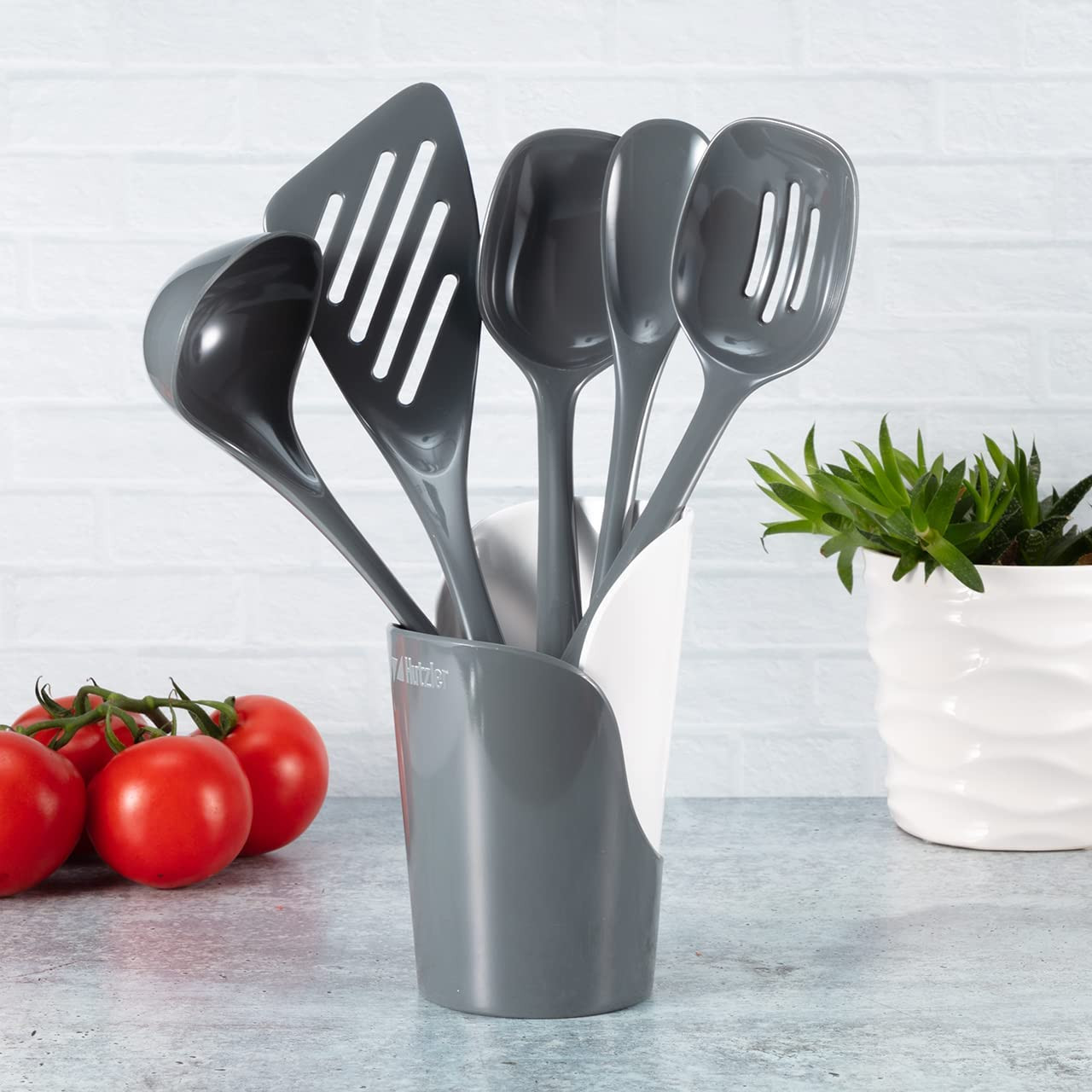 Hutzler Melamine Utensils & Crock - Thumbnail 2