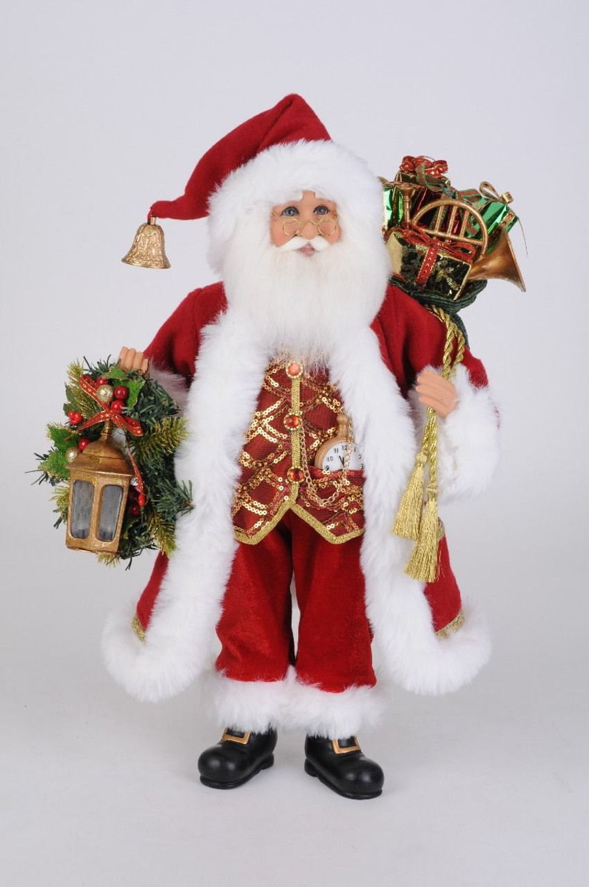 Karen Didion Lighted Santa, Classic Christmas (CC18-53)