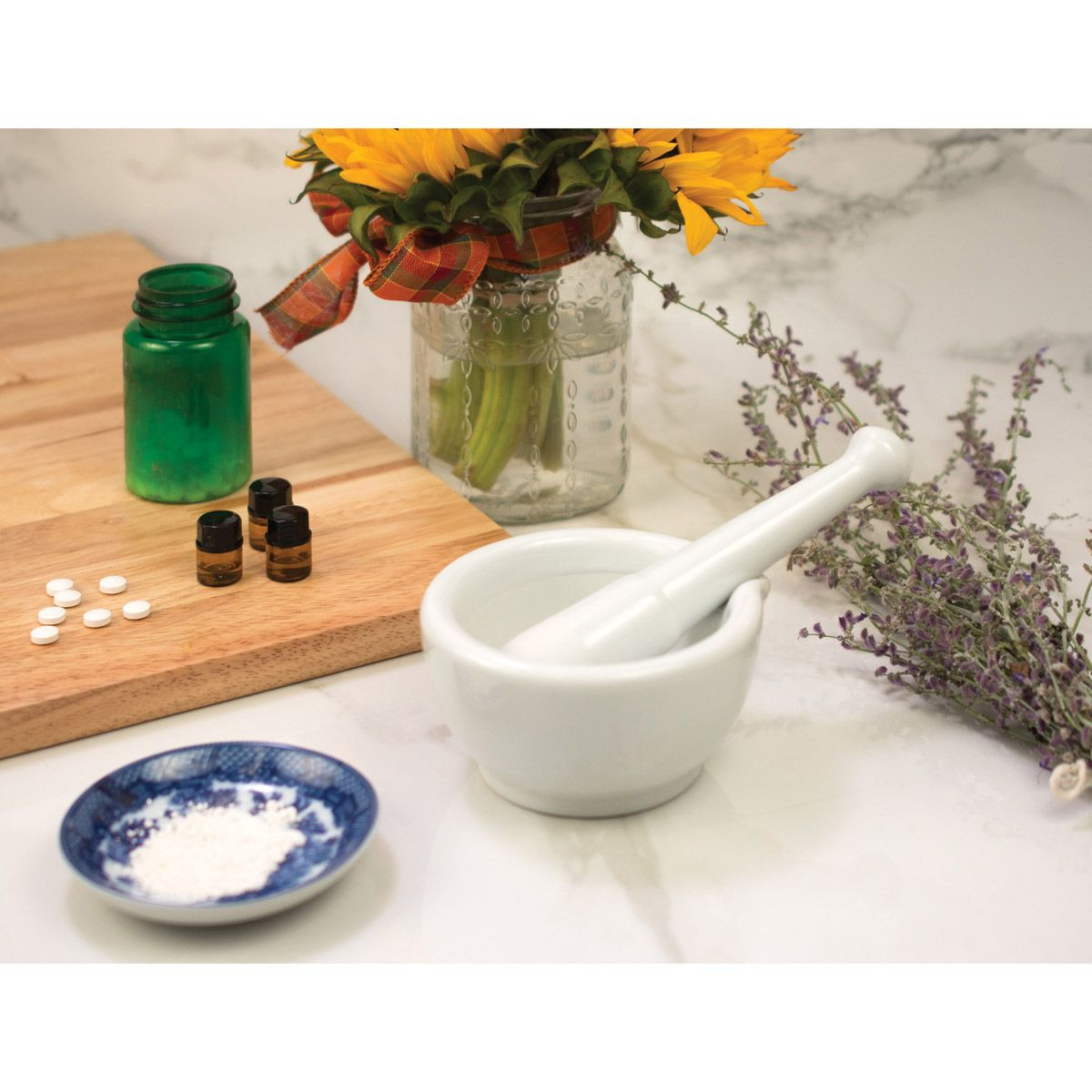 HIC Mortar & Pestle with Pour Spout (NT1051) - Thumbnail 3