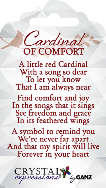 Ganz Cardinal in Tree Ornament One Day At A Time 3H x 2
