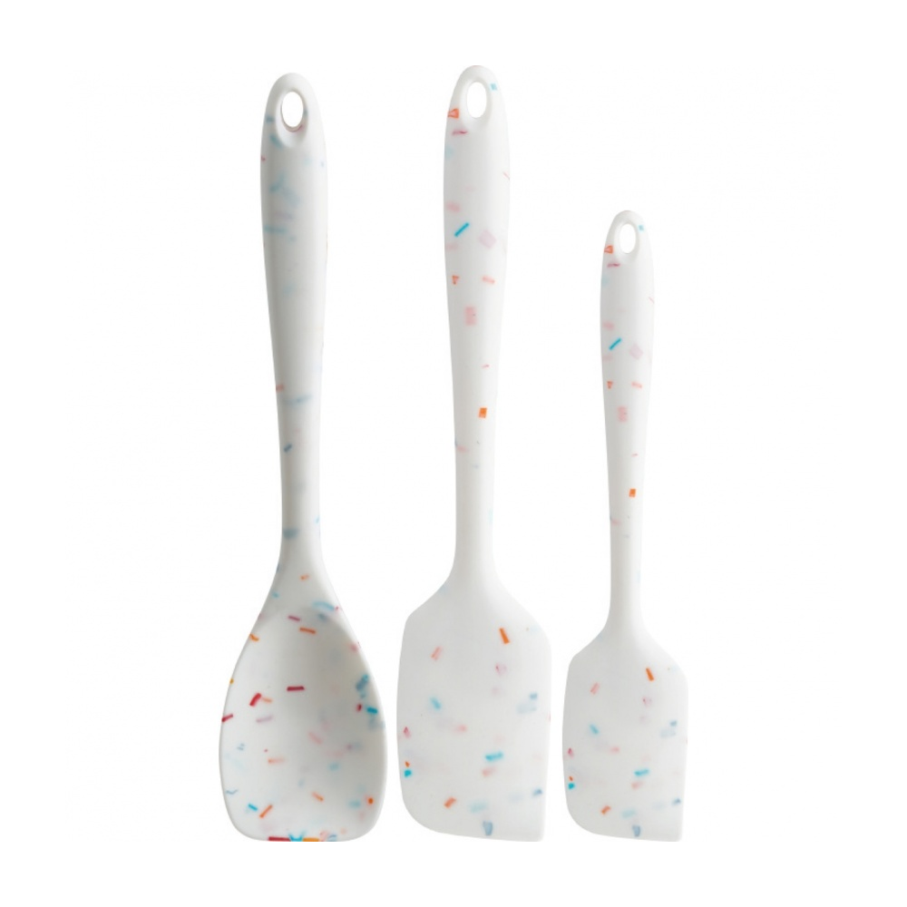 Trudeau Confetti Patterned Silicone Spatulas Set - Thumbnail 2