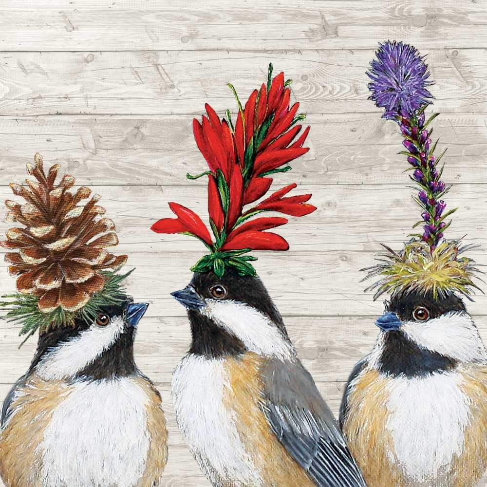 Paperproducts Design The Chickadee Sisters Napkin - Thumbnail 2