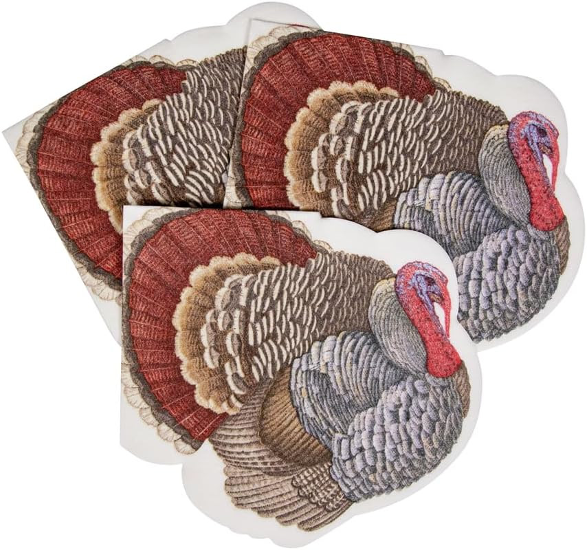 Caspari Santa Hat Die-Cut Napkins - Thumbnail 2