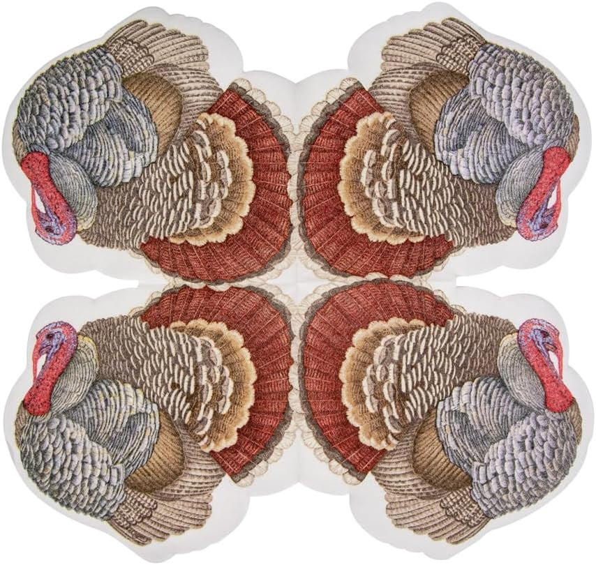 Caspari Santa Hat Die-Cut Napkins
