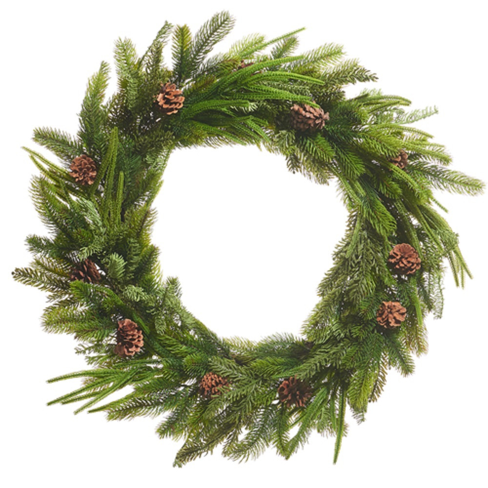 Raz Imports Pine and Pinecone Wreath - Thumbnail 2
