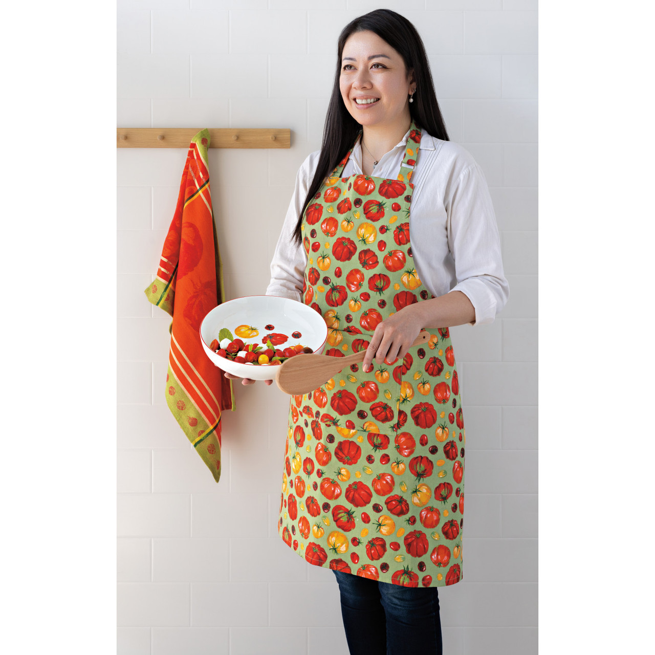 Now Designs Heirloom Tomato Jacquard Dishtowel - Thumbnail 4