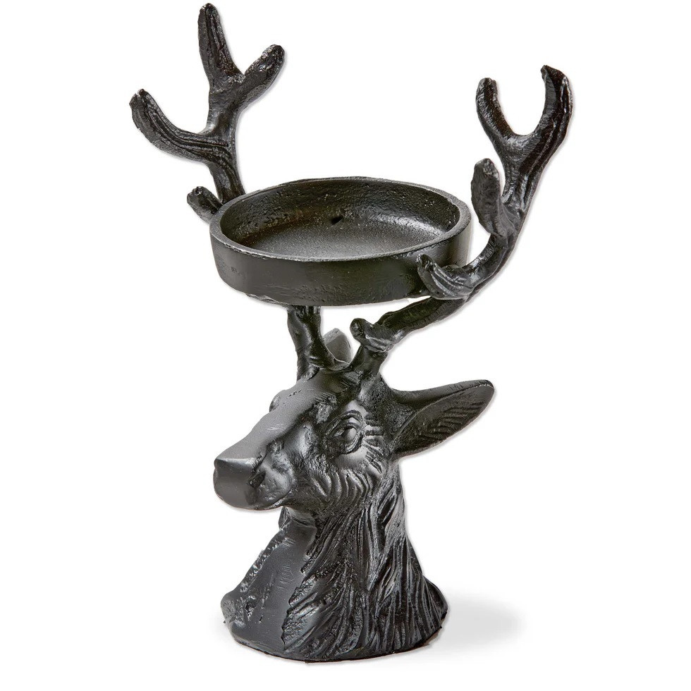 tag Deer Pillar Candle Holder - Thumbnail 2