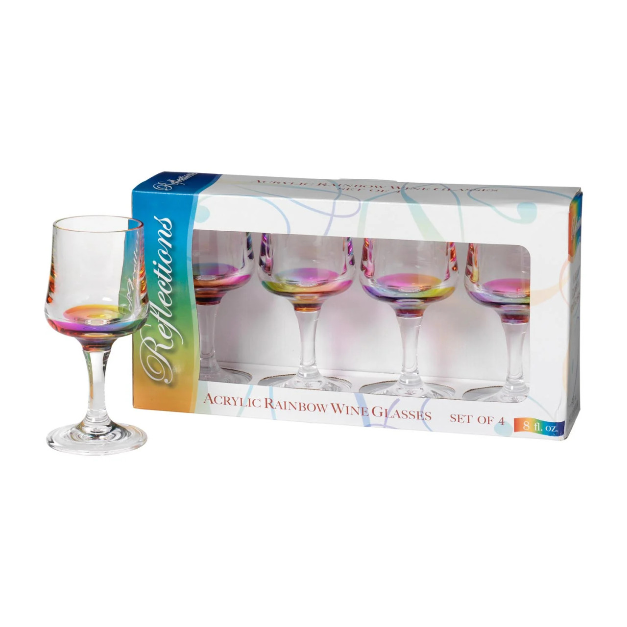 cylindrical wine glasses 6-Pack Clear Plastic Champagne Flute Glasses 6Oz, Cylindrical Shape With Long Stems