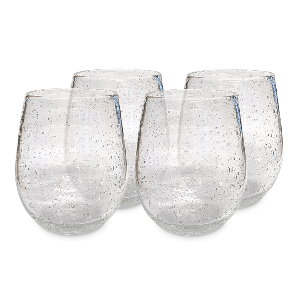 Bubble Glass Stemless Wine Glass - Thumbnail 3