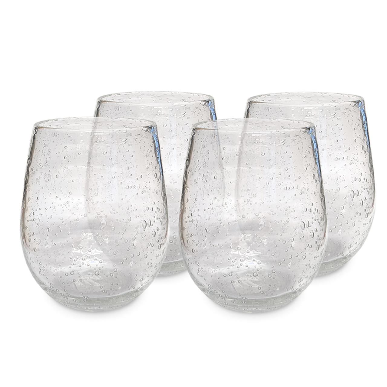 TAG Bubble Glass Stemless Wine Glass Smoke Grey