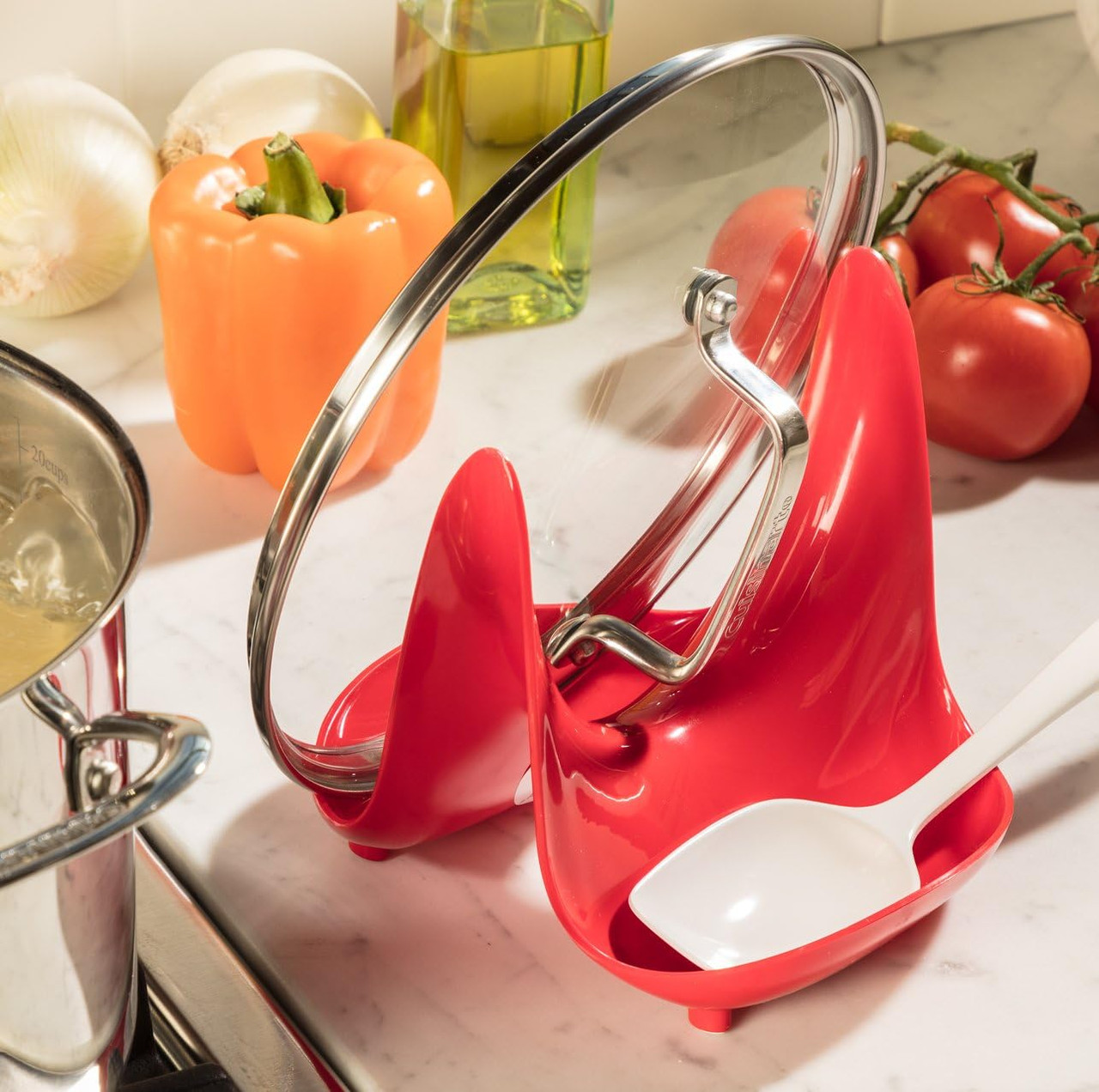 Hutzler Pot Lid Stand Spoon Rest - Thumbnail 3