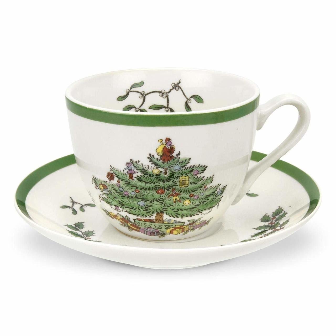 Spode Christmas Tree Teacup & Saucer - Thumbnail 2