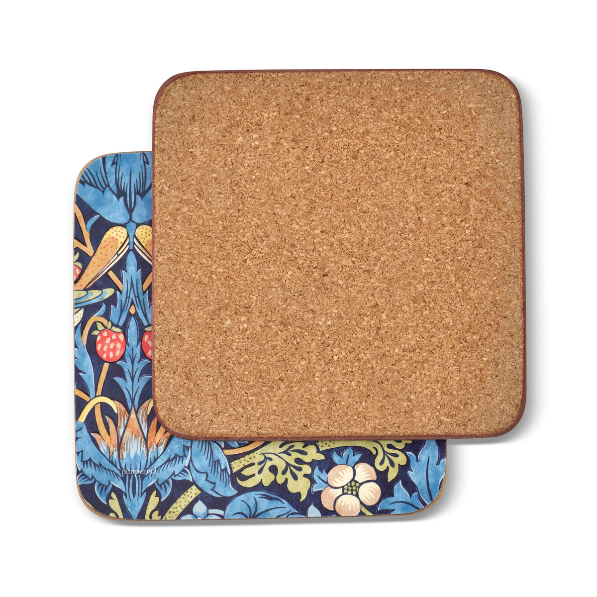 Pimpernel Strawberry Thief Blue Coasters - Set of 6 - Thumbnail 3