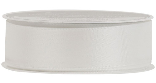 The Gift Wrap Company Luxury Satin Ribbon, White