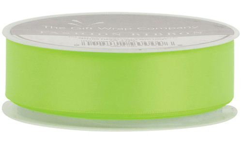 The Gift Wrap Company Luxury Satin Ribbon, Lime