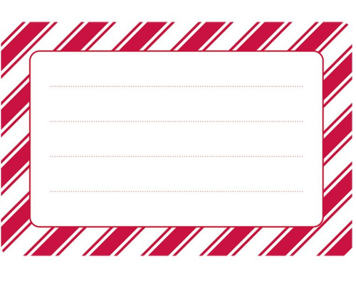 The Gift Wrap Company Gift Labels, Candy Cane Stripes