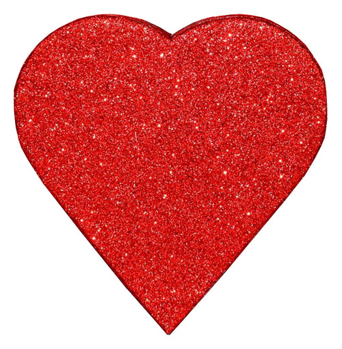 The Gift Wrap Company Mini Gift Box, Red Glitter Heart