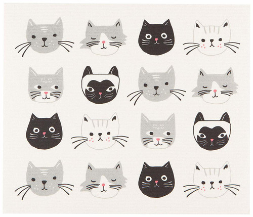 Now Designs Drying Mat Swedish Cats Meow