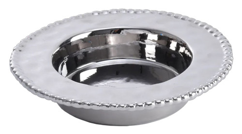 Pampa Bay Verona Porcelain Wine Bottle Coaster, Silver (CER-2433)