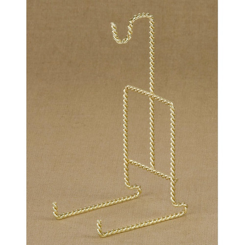 Tripar Twisted Brass Wire Cup and Saucer Stand, 2 Pack (23-2455)