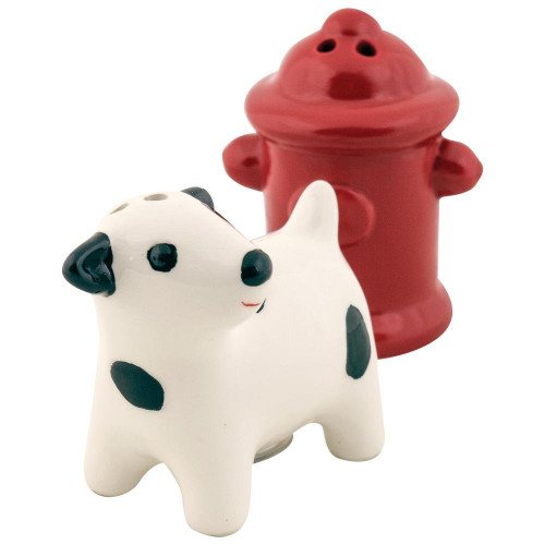 Design Imports - Dog & Fire Hydrant, Salt and Pepper Shaker Set (90187)