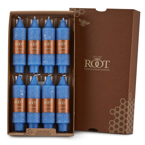 Root Timberline Collenette Candles 5", Marine - Box of 8 (595366)