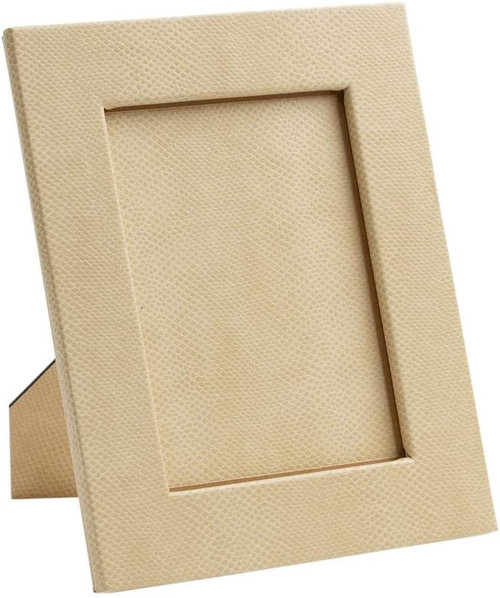Caspari Picture Frame, Snakeskin - Ivory (F7334)