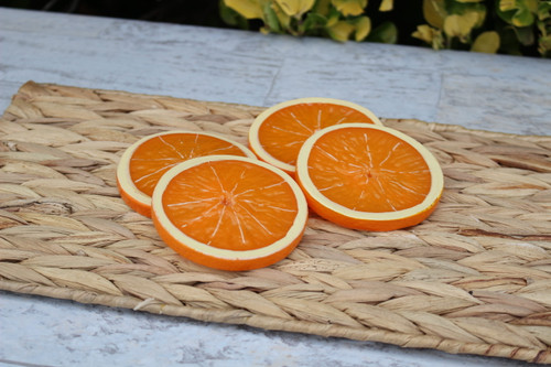 Just Dough It Replica Split Orange Slices, Set of 2 (W994-2)