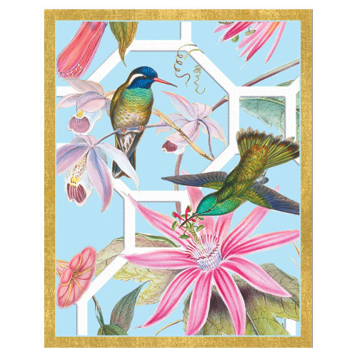 Caspari Bridge Tally Sheets, Hummingbird Trellis (BT138)