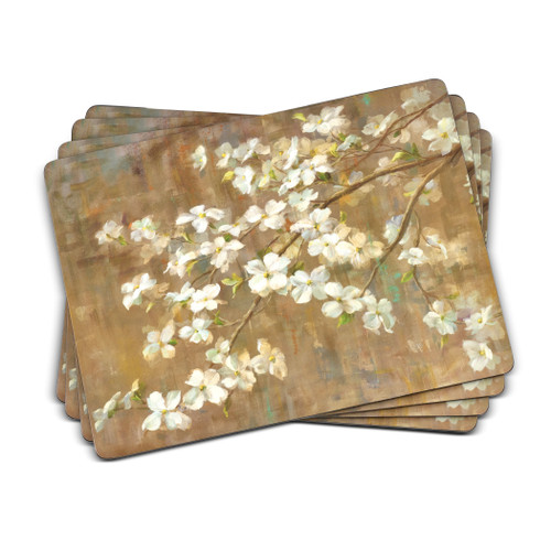 Pimpernel Placemats, Dogwood in Spring - Set of 4