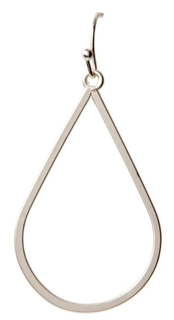 Rain Silver Small Teardrop Earrings