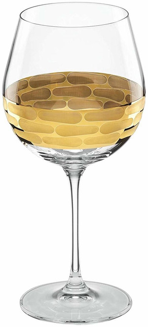 Michael Wainwright Red Wine Glass, Truro, Gold