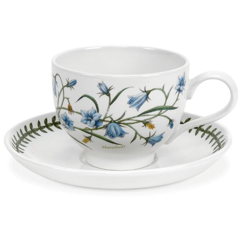 Portmeirion Botanic Garden Traditional Breakfast Cup & Saucer, Harebell