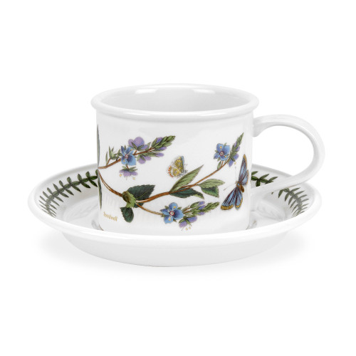 Portmeirion Botanic Garden Drum Teacup & Saucer, Speedwell (60030)