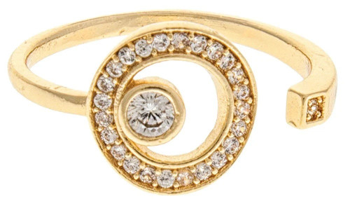 Rain Gold Hole in One Ring, Size 7